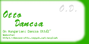 otto dancsa business card